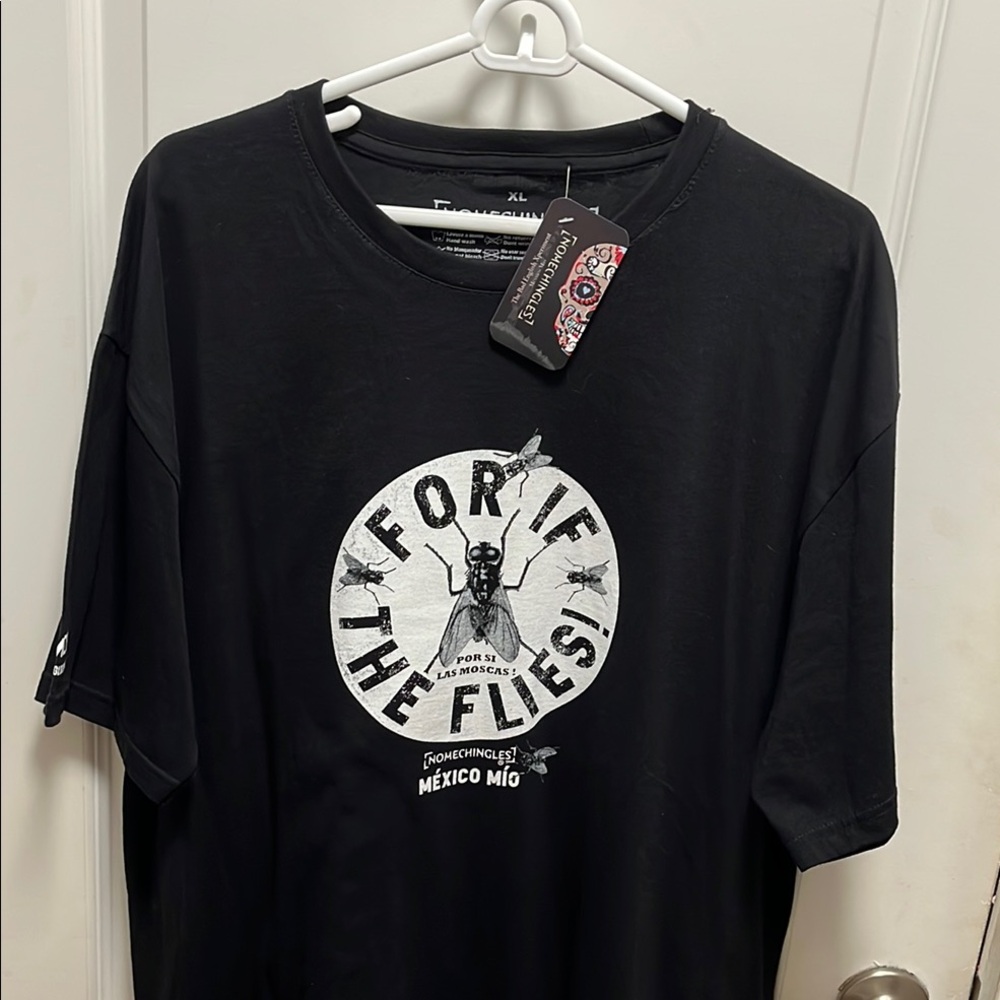 For if the flies Black Short Sleeve Tee xl by nomenchingles